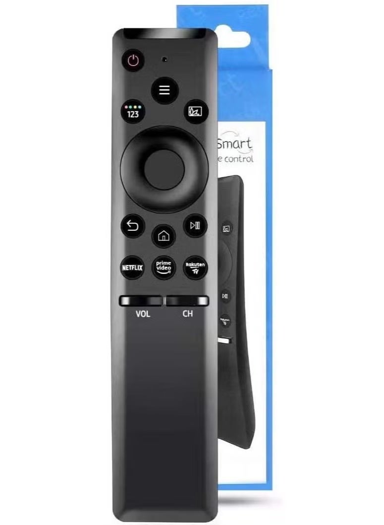 BLUMENIT Replacement Remote Control Compatible with Samsung Smart TV – Universal IR Remote for Samsung LCD LED UHD HDTV – with Netflix & Prime Video Shortcut Buttons – Black - Image 1